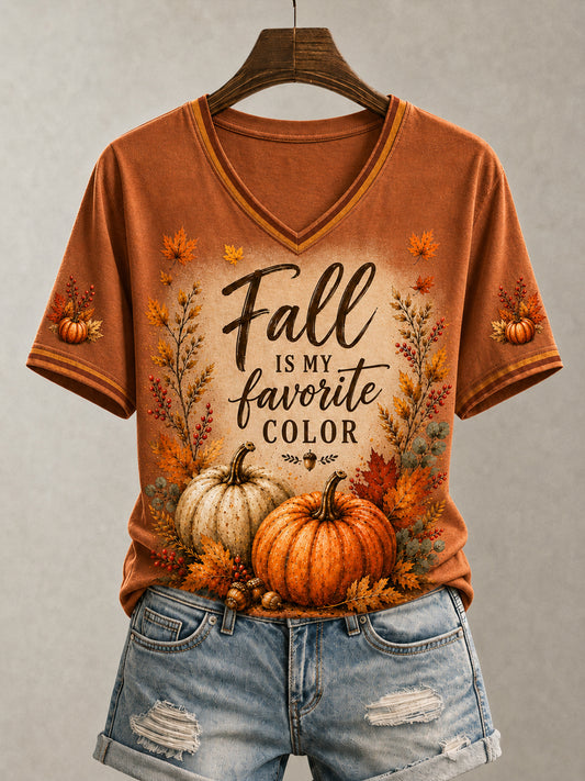 Women's Women's Fall Is My Favorite Color Short Sleeve T-shirt