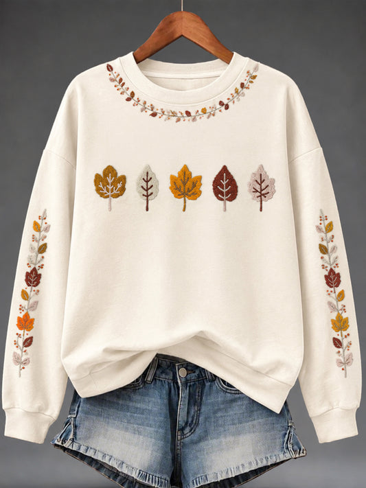 Women's Autumn Art Print Sweatshirt