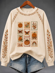 Women's Autumn Art Print Sweatshirt