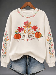 Women's Autumn Art Print Sweatshirt
