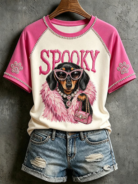 Women's Spooly Dachshund T-shirts