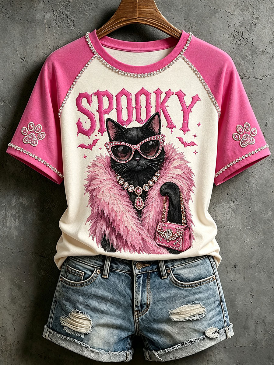 Women's Spooly Cat T-shirts