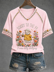 Women's Funny Christian I Was Dilly Dallying Short Sleeve T-shirt