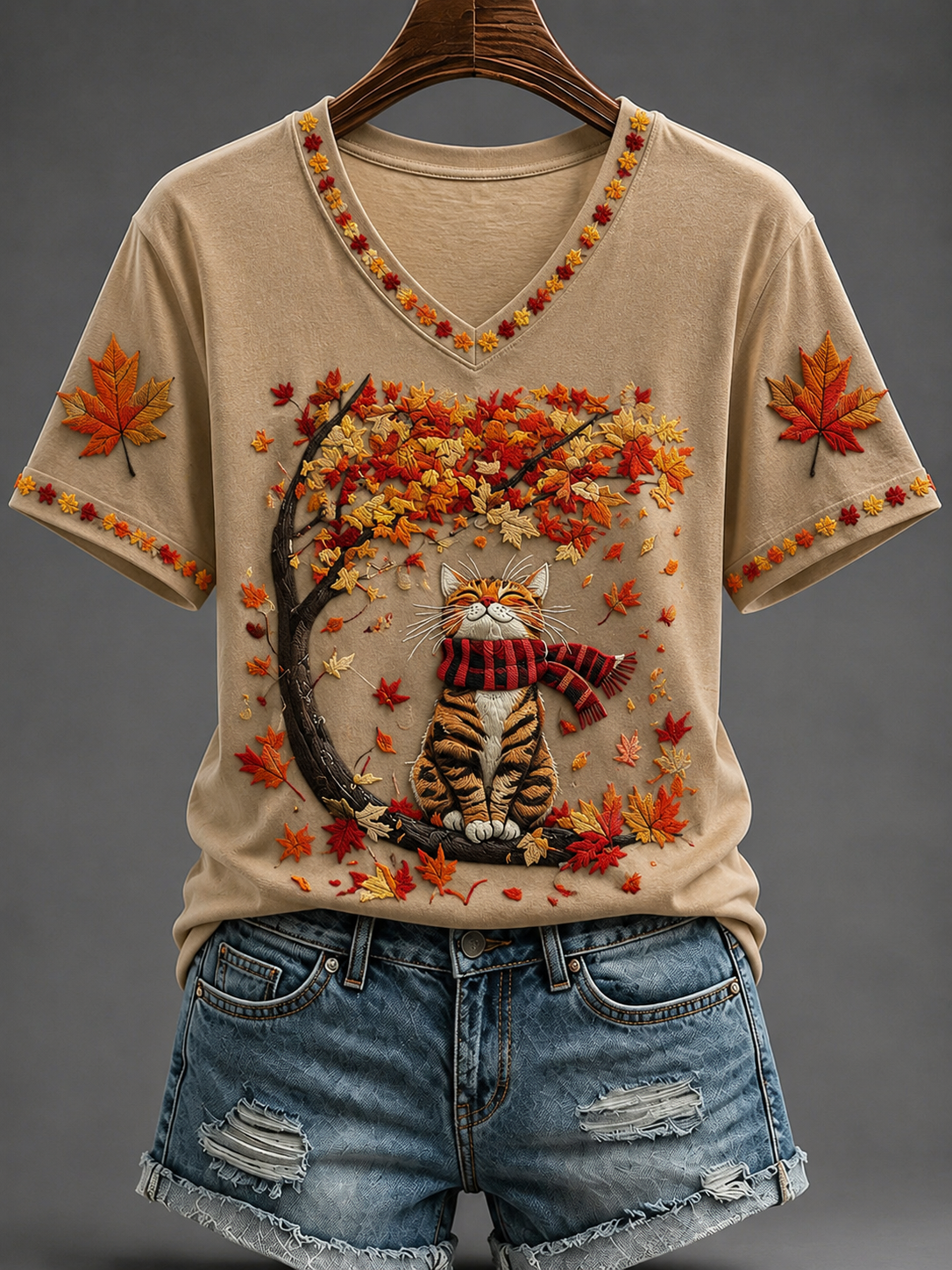 Women's Fall Short-sleeved T-shirt