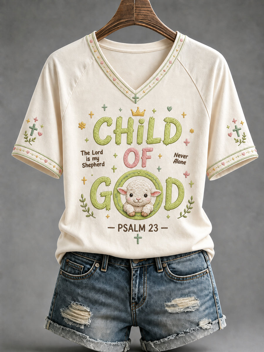 Women's Christian Child Of God Short Sleeve T-shirt