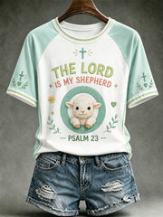 Women's  Christian The Lord Is My Shepherd Short Sleeve T-shirt