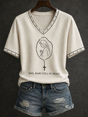 Women's Hail Mary Full Of Grace T-shirt