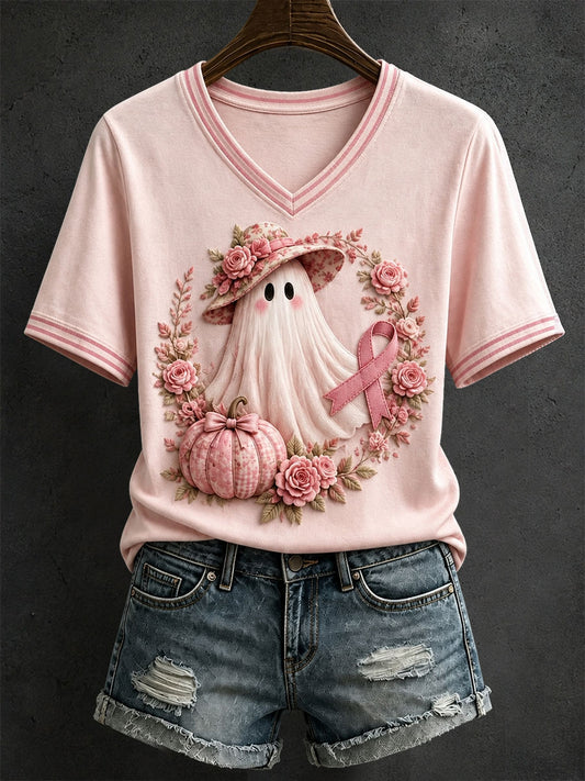 Women's Pink Halloween T-shirt