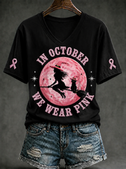 Women's In October We Wear Pink Short-sleeved T-shirt