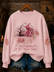 Women's In October We Wear Pink Regular Sweatshirt