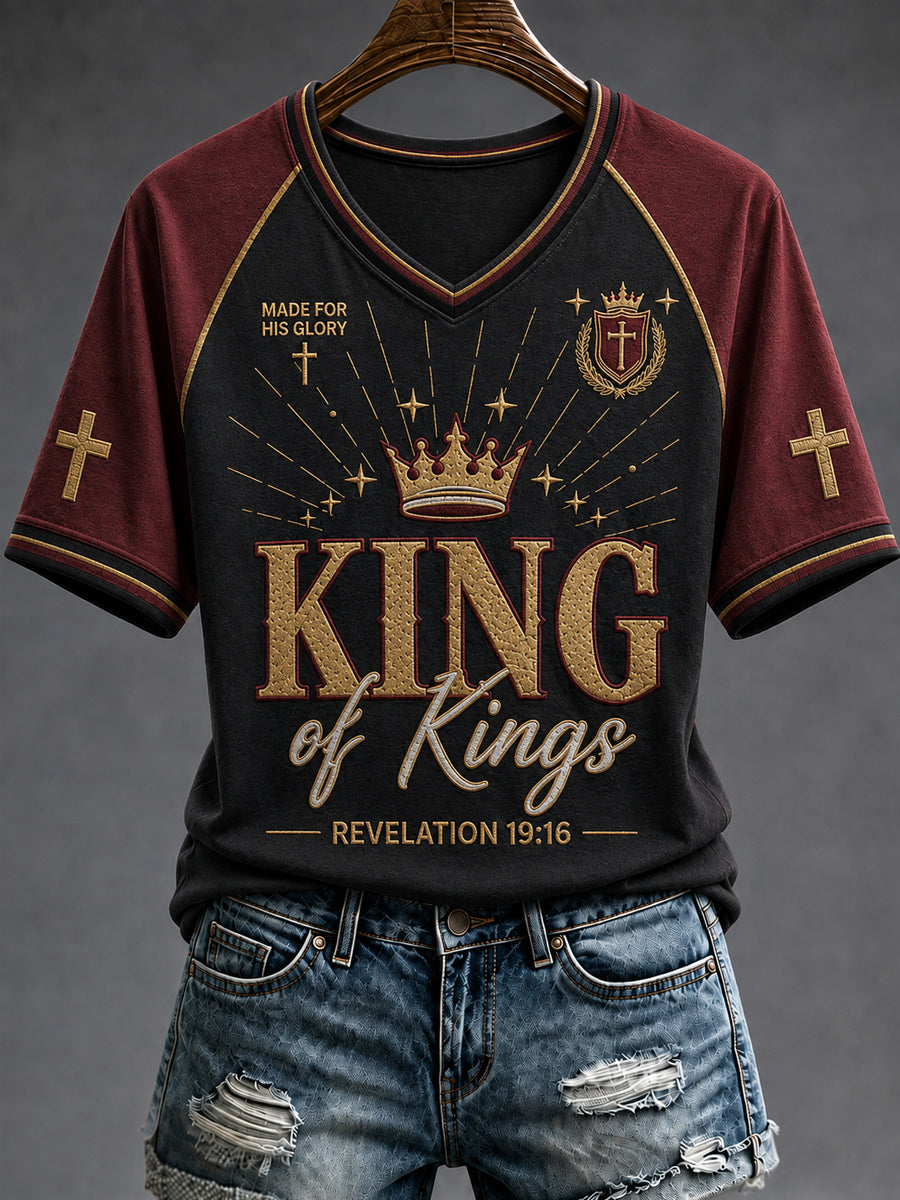 Women's Christian King Of Kings Cross Short Sleeve T-shirt