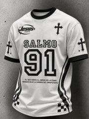 Men's faith theme casual sports short-sleeved T-shirt