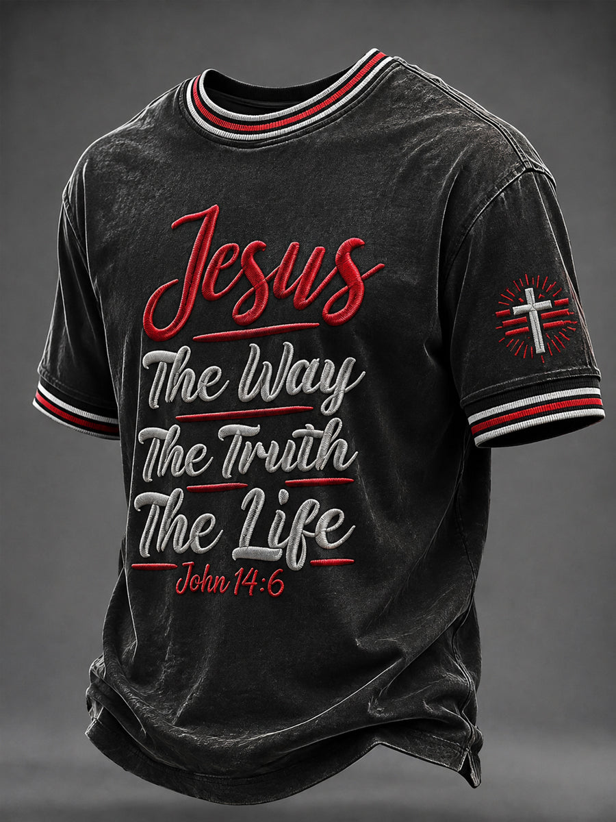 Men's “The way The Truth The Life  ” Printed T-shirt