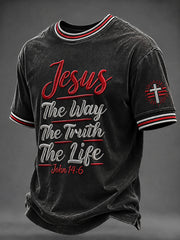Men's “The way The Truth The Life  ” Printed T-shirt