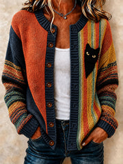 Women's Funny Cute Cat Cardigan