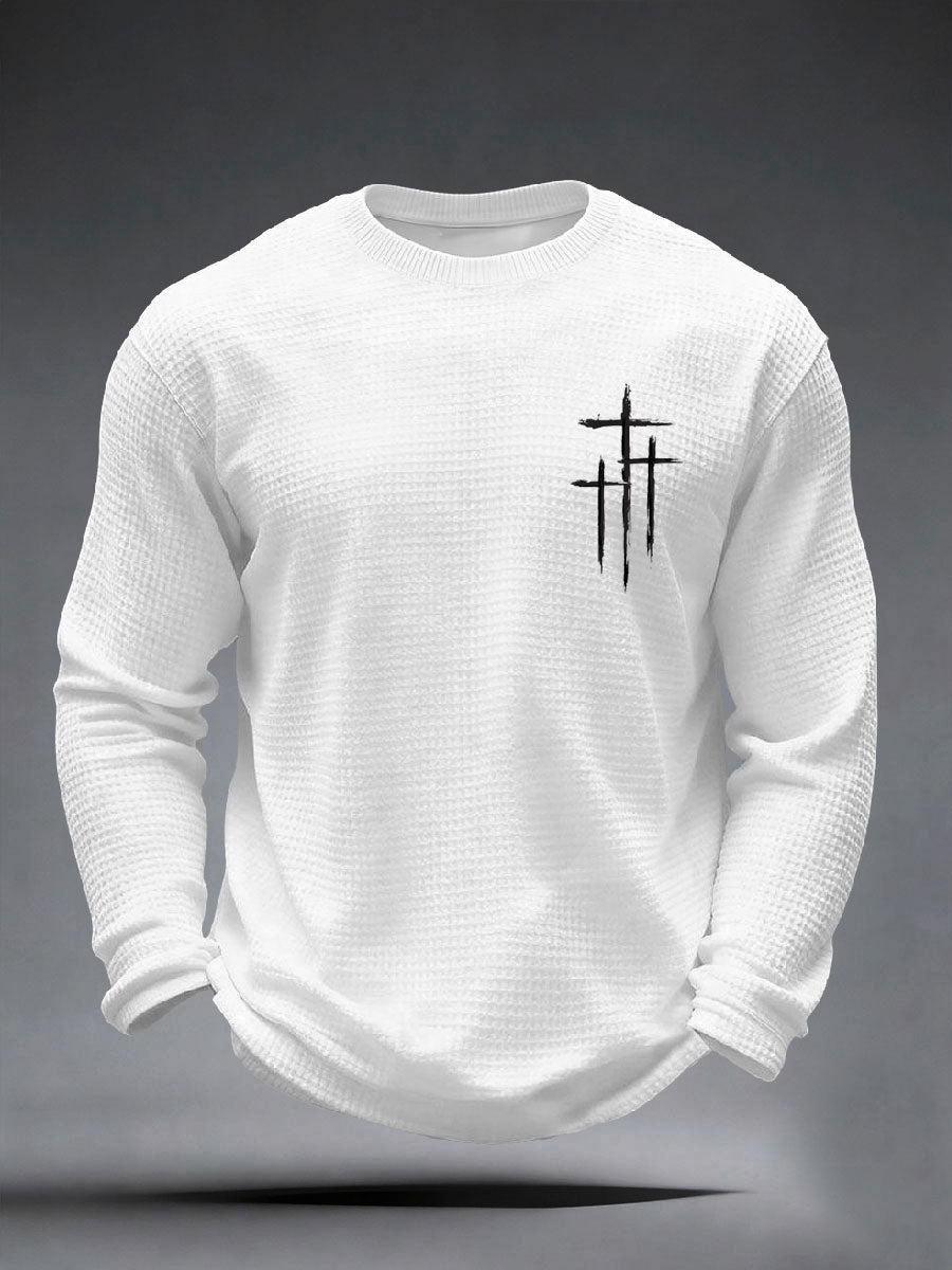 Men's  Faith Cross Waffle Top