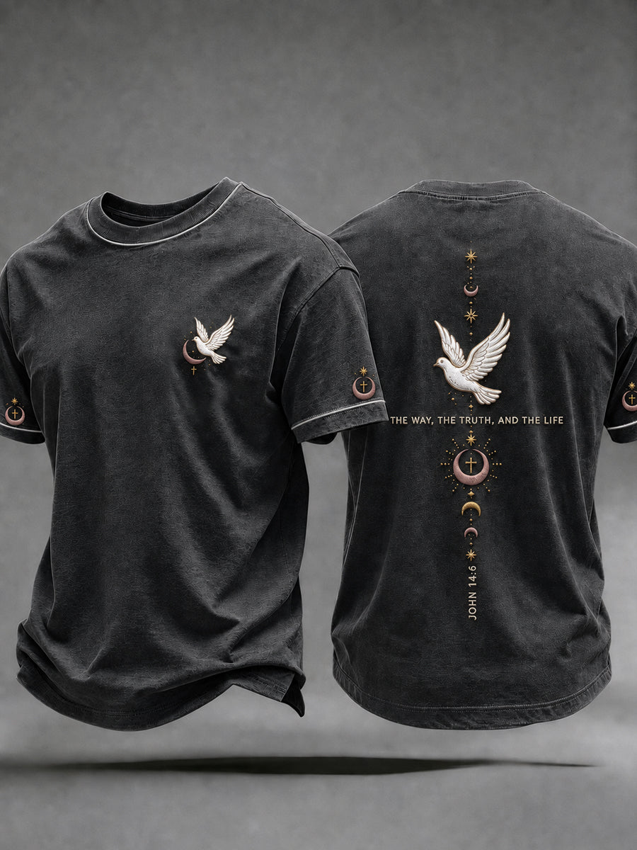 Men's Christian The Way The Truth And The Life  Short Sleeve T-shirt