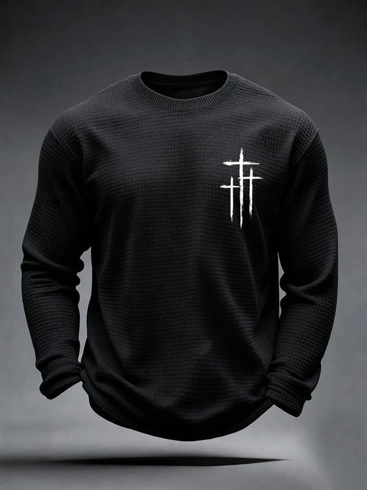 Men's  Faith Cross Waffle Top