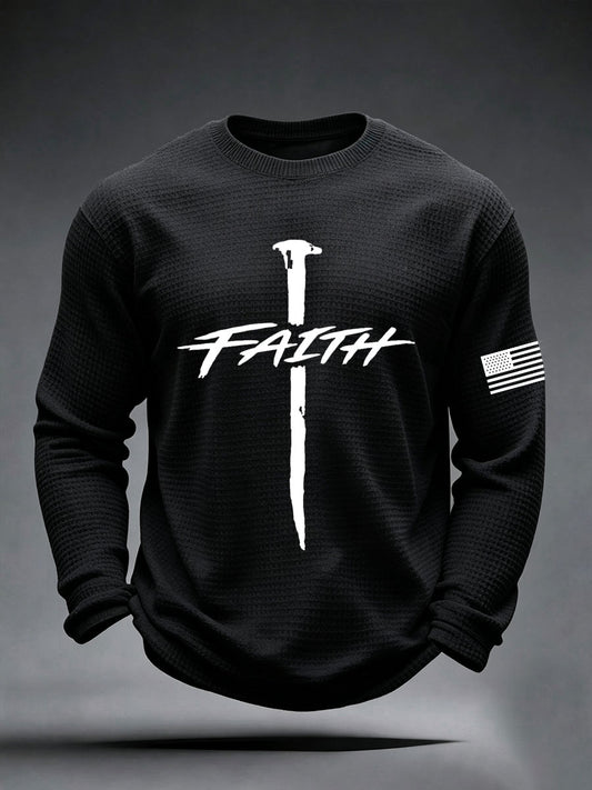 Men's Faith Cross Waffle Top