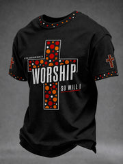 Men's Christian If The Stars Were Made To Worship So Will I  Short Sleeve T-shirt
