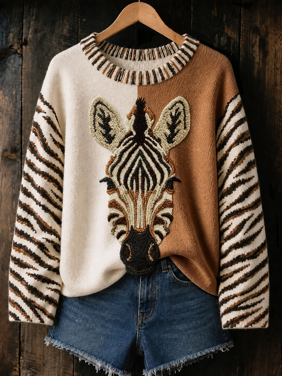 Women's Fun Zebra Print Tops