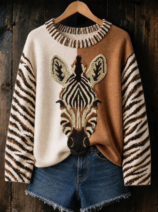 Women's Fun Zebra Print Tops