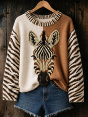 Women's Fun Zebra Print Tops