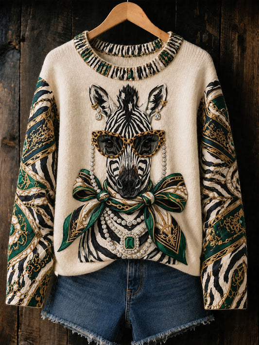 Women's Fun Zebra Print Tops