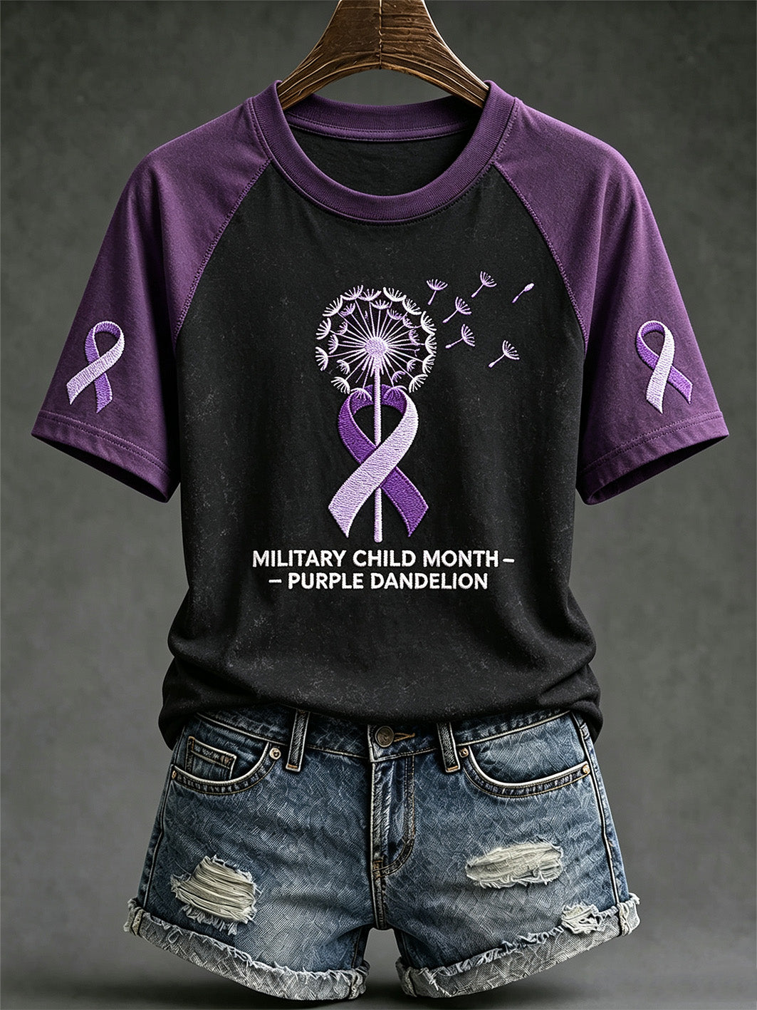 Women's disease prevention symbolic public welfare leisure short-sleeved T-shirt