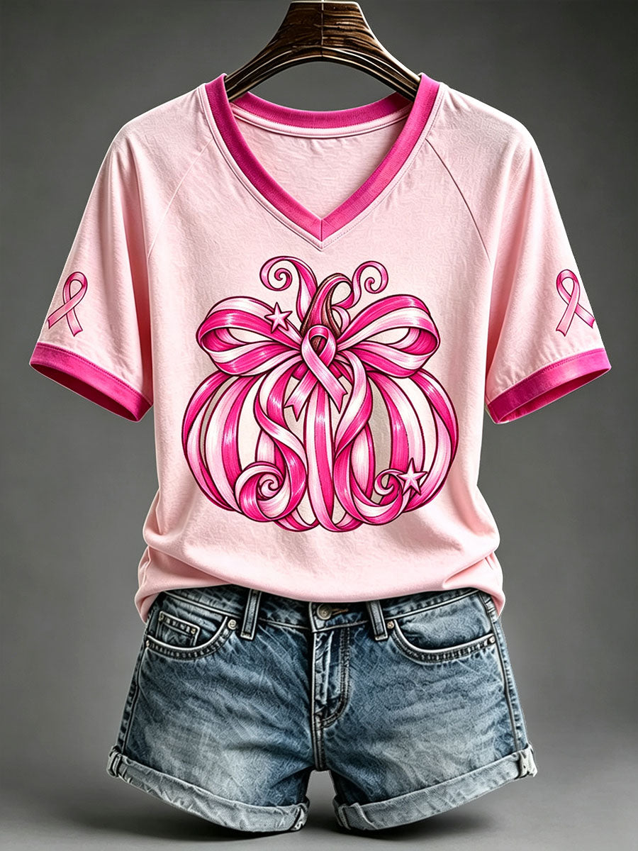 Women's Pink Pumpkin T-Shirt