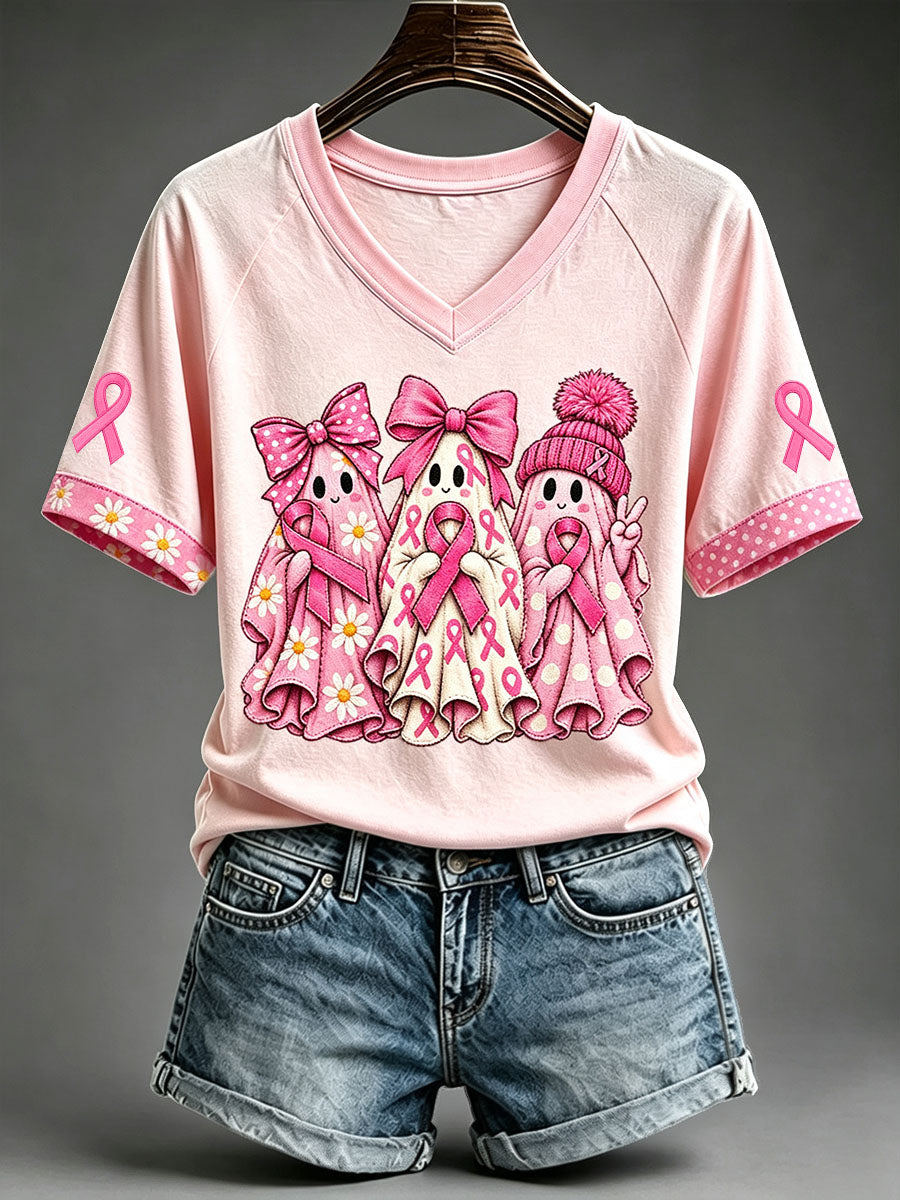Women's Pink Ghost T-Shirt