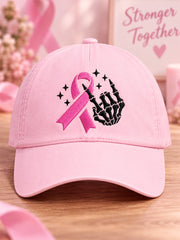 Unisex Breast Cancer Awareness Support Print Hat