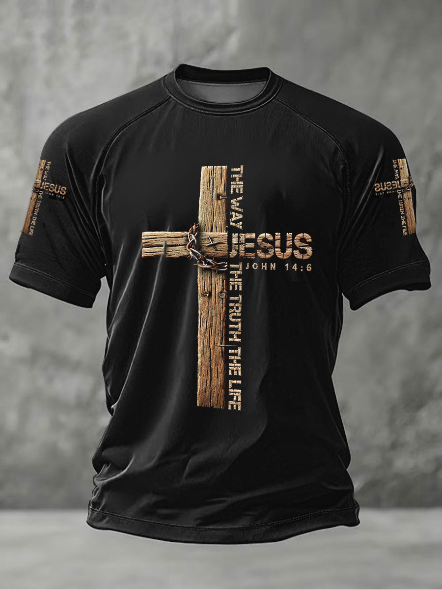 Men's Jesus The Way The Truth The Life Short Sleeve T-shirt