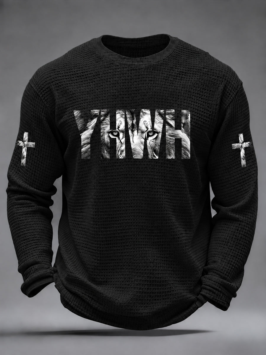 Men's Christian YHWH Waffle Long Sleeve T-Shirt