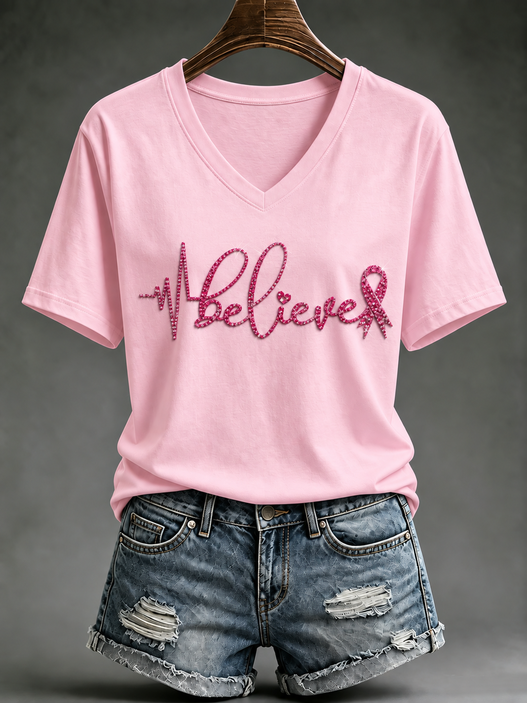 Women's Breast Cancer Short-sleeved T-shirt