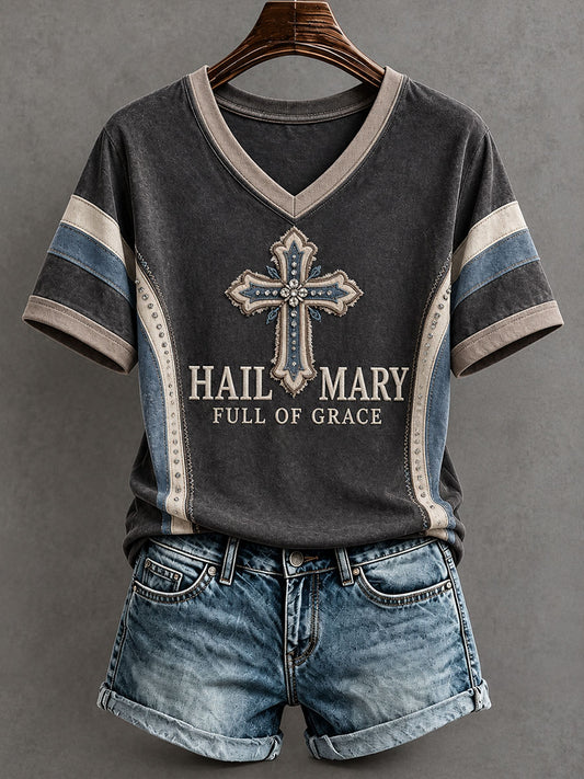Women's Hail Mary Full Of Grace T-Shirt