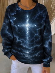 Women's Faith Print Casual Sweatshirt