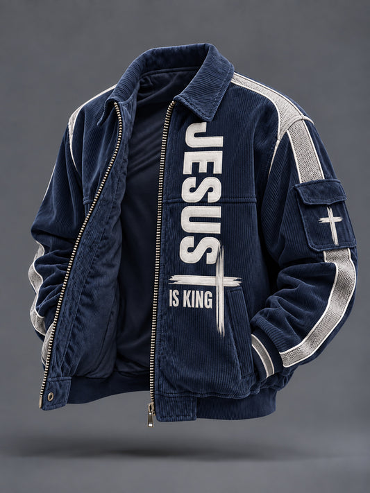 Men's Faith Print Casual Jacket