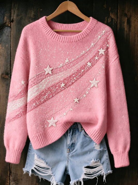 Women's Breast Cancer Crew Neck Sweater