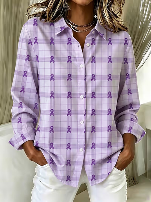Women's Purple print shirts