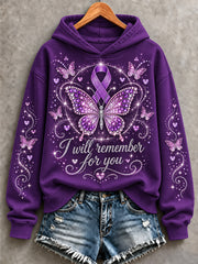 Women's  Alzheimer's Awareness Support Print Sweatshirt