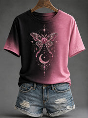 Women's Breast Cancer Awareness Pink Print T-Shirt