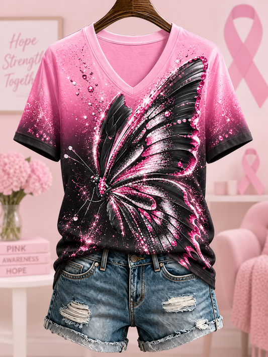 Women's Breast Cancer Short-sleeved T-shirt