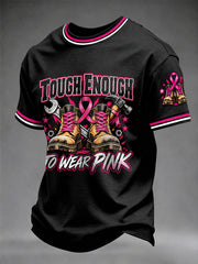 Men's Breast Cancer Awareness I Wear Pink For Her T-shirt