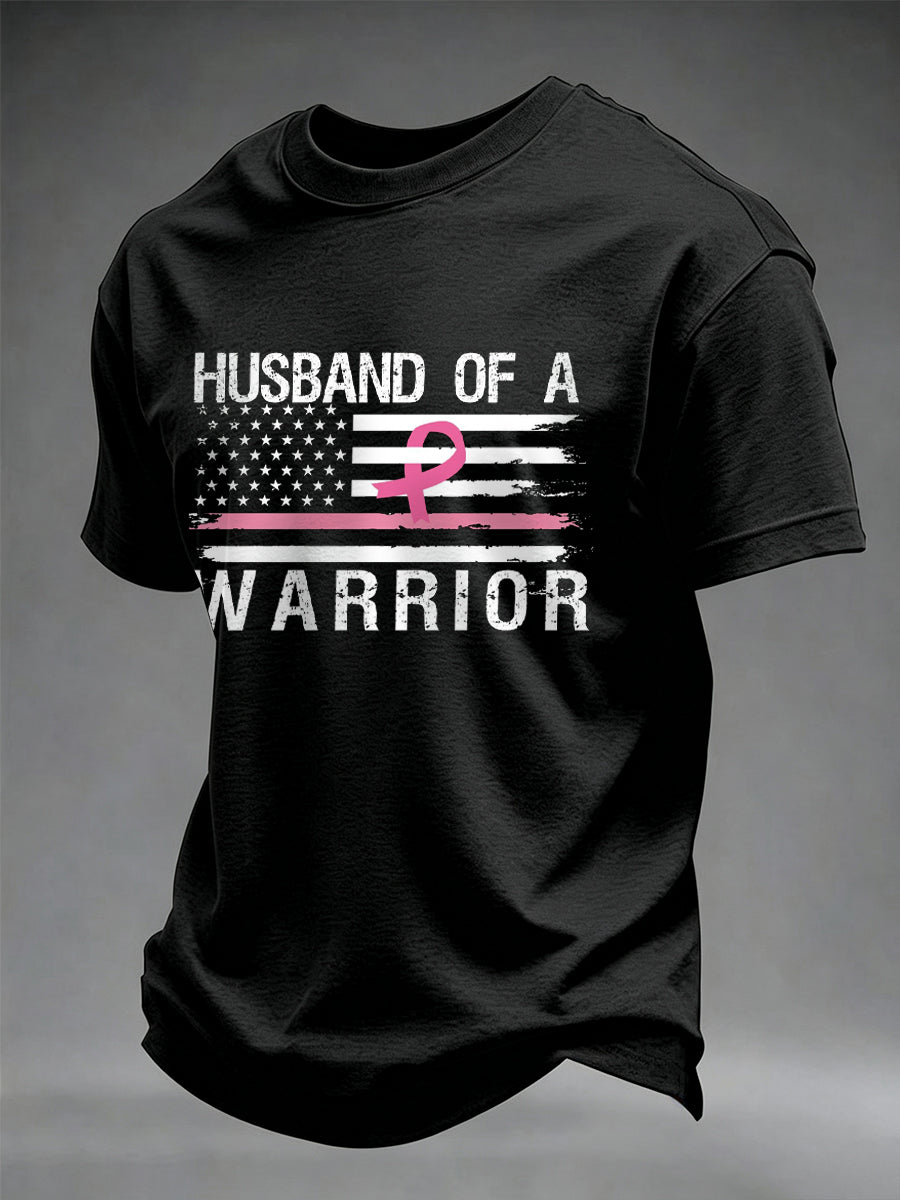 Men's Breast Cancer Awareness I Wear Pink For Her T-shirt