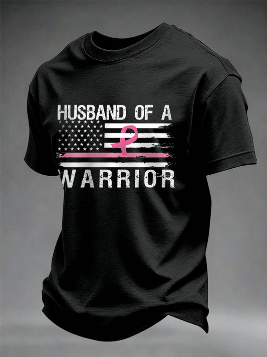 Men's Breast Cancer Awareness I Wear Pink For Her T-shirt