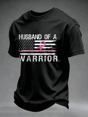 Men's Breast Cancer Awareness I Wear Pink For Her T-shirt