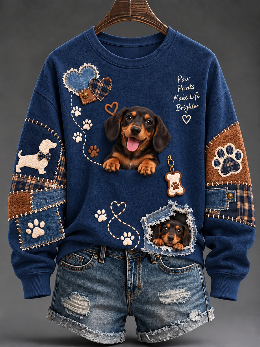Women's Cute Animalst Print Sweatshirt