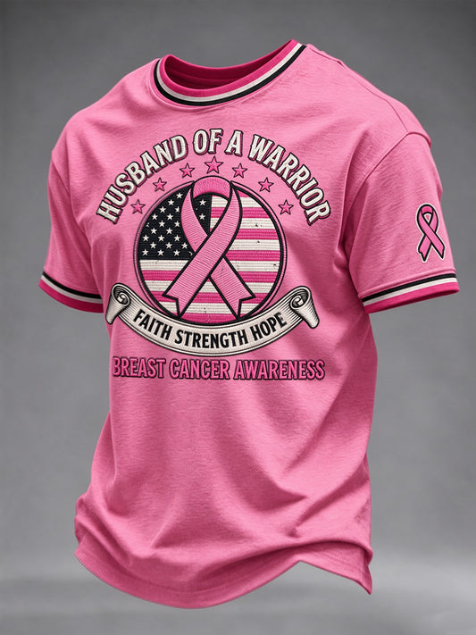 Men's Breast Cancer Awareness Real Men Wear Pink T-Shirt