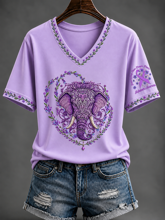 Women's Alzheimer's Disease Short-sleeved T-shirt